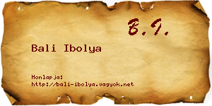 Bali Ibolya névjegykártya